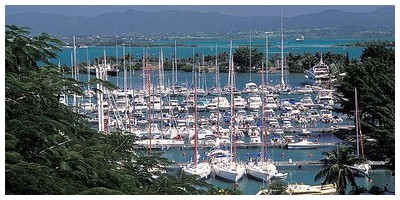 Marina du gosier en Guadeloupe
