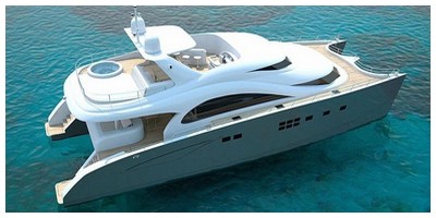 Croiseur multicoque catamaran à moteur Yacht a fly