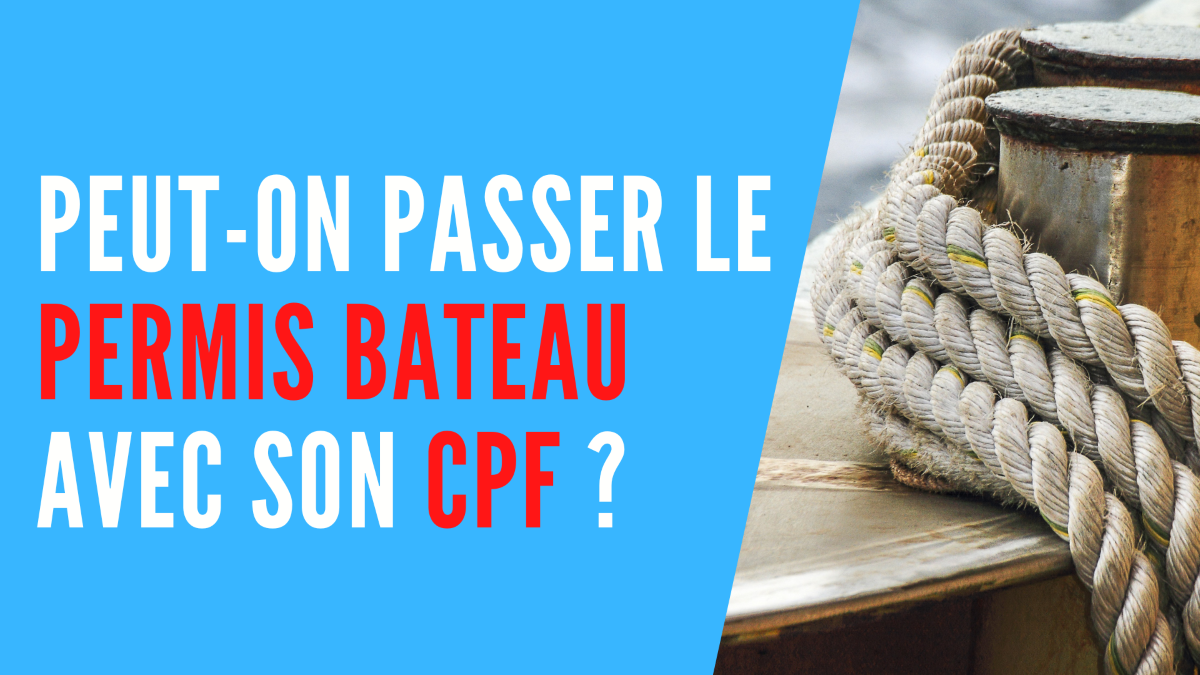 Permis bateau CPF