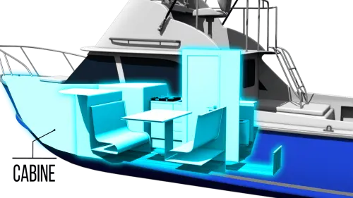 Cabine d'un bateau Cabine d'un bateau