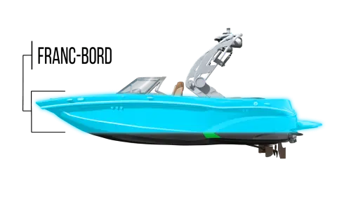 Franc bord d'un bateau Franc bord d'un bateau
