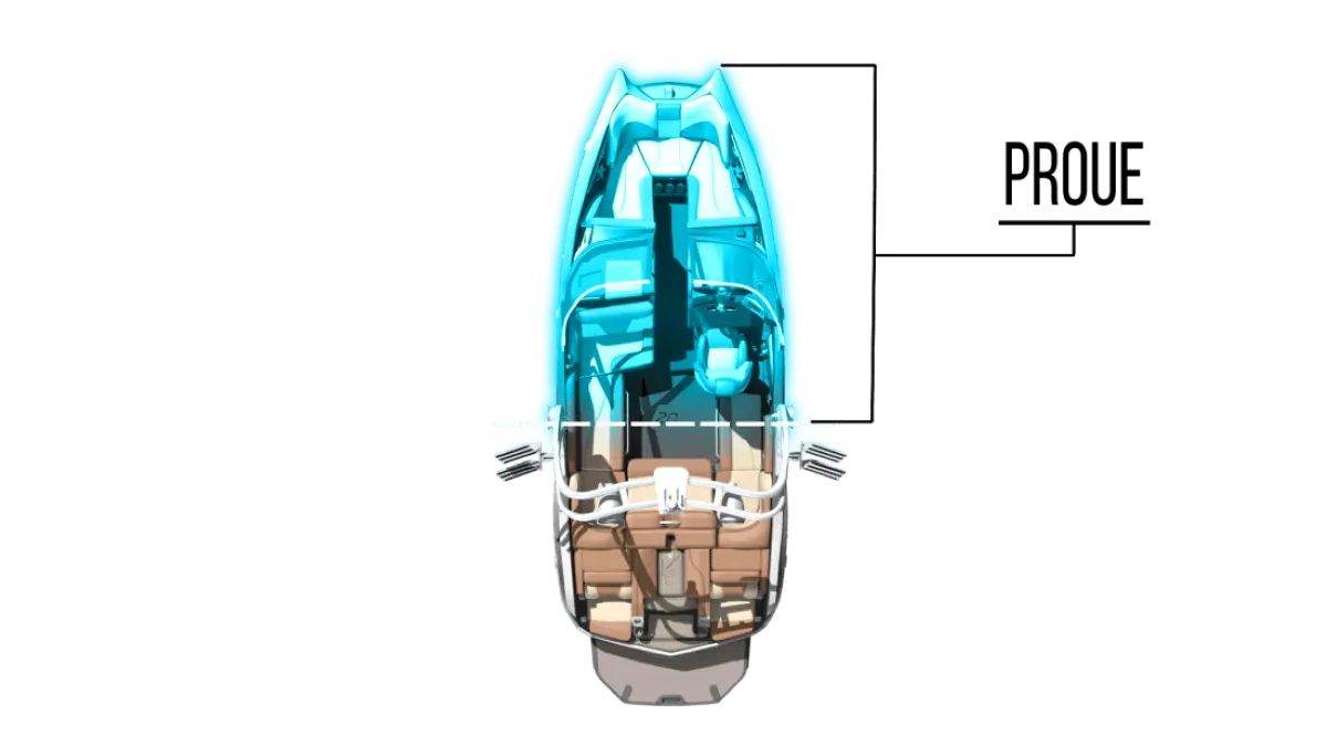 Proue d'un bateau