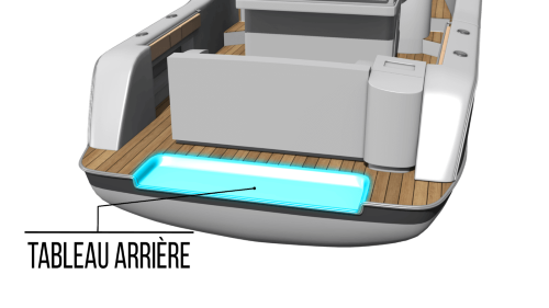 Tableau arrière d'un bateau Tableau arrière d'un bateau