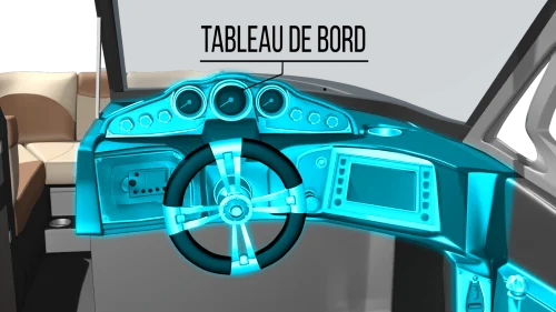 Tableau de bord d'un bateau Tableau de bord d'un bateau